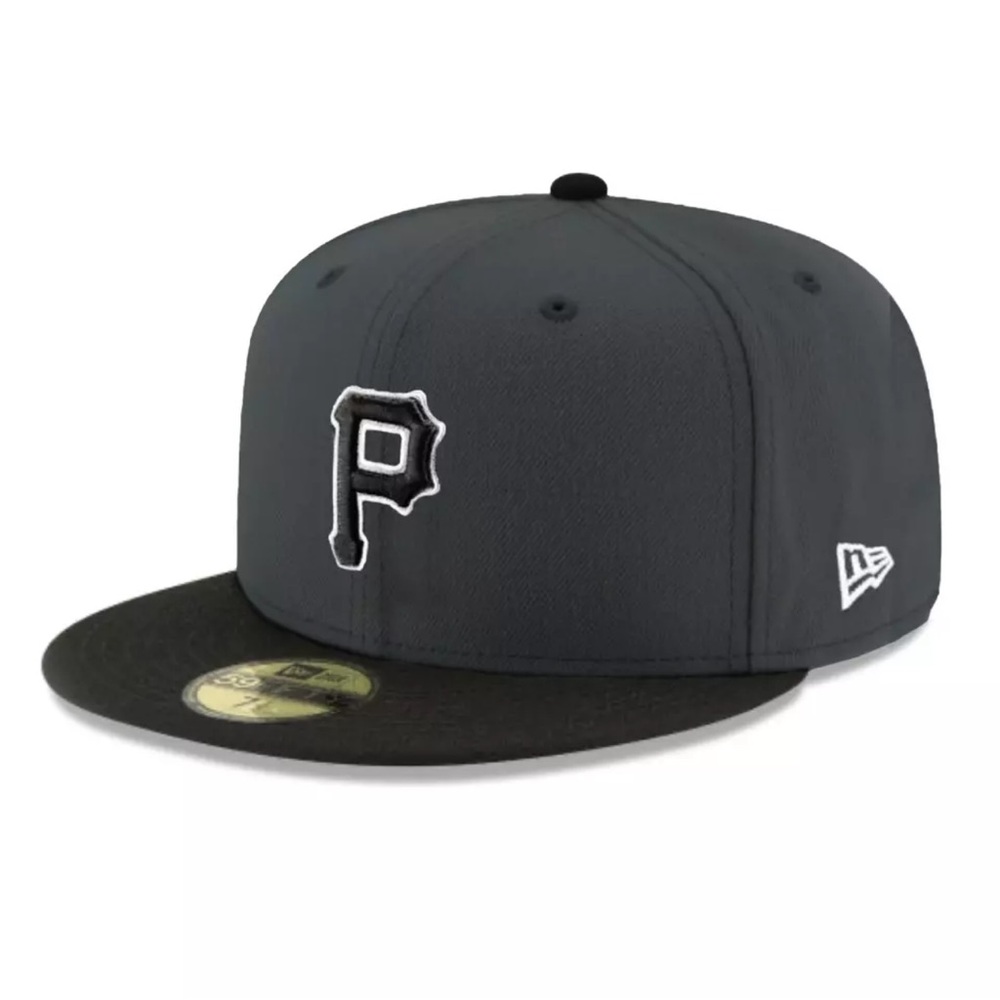 Pittsburgh Pirates PIT MLB Authentic New Era 59FIFTY Fitted Cap/ Dark gray black